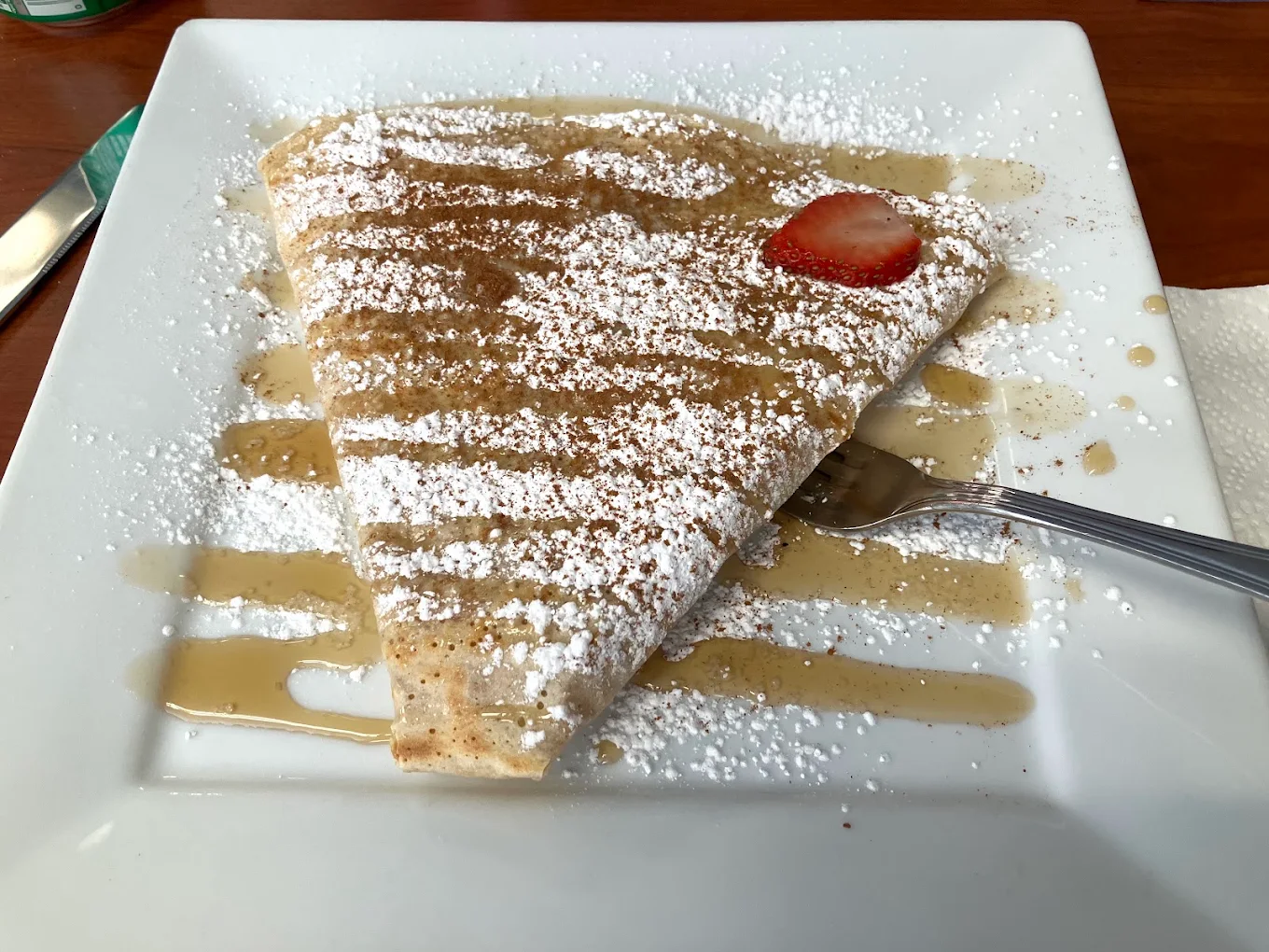 Fresh crêpe at Alaska Crepery